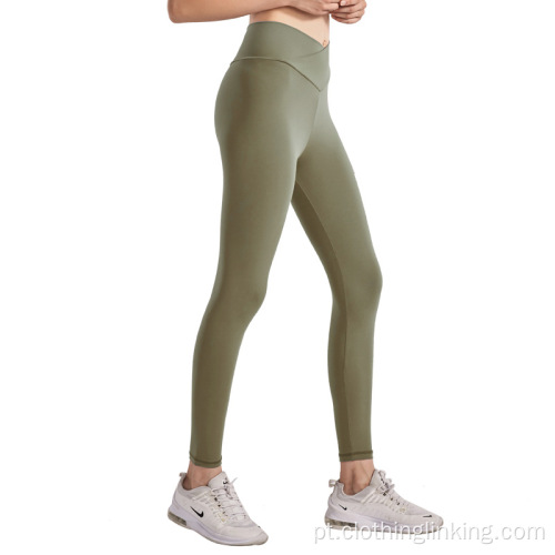 YOGA Mulheres escovado leggings leves calças de Yoga